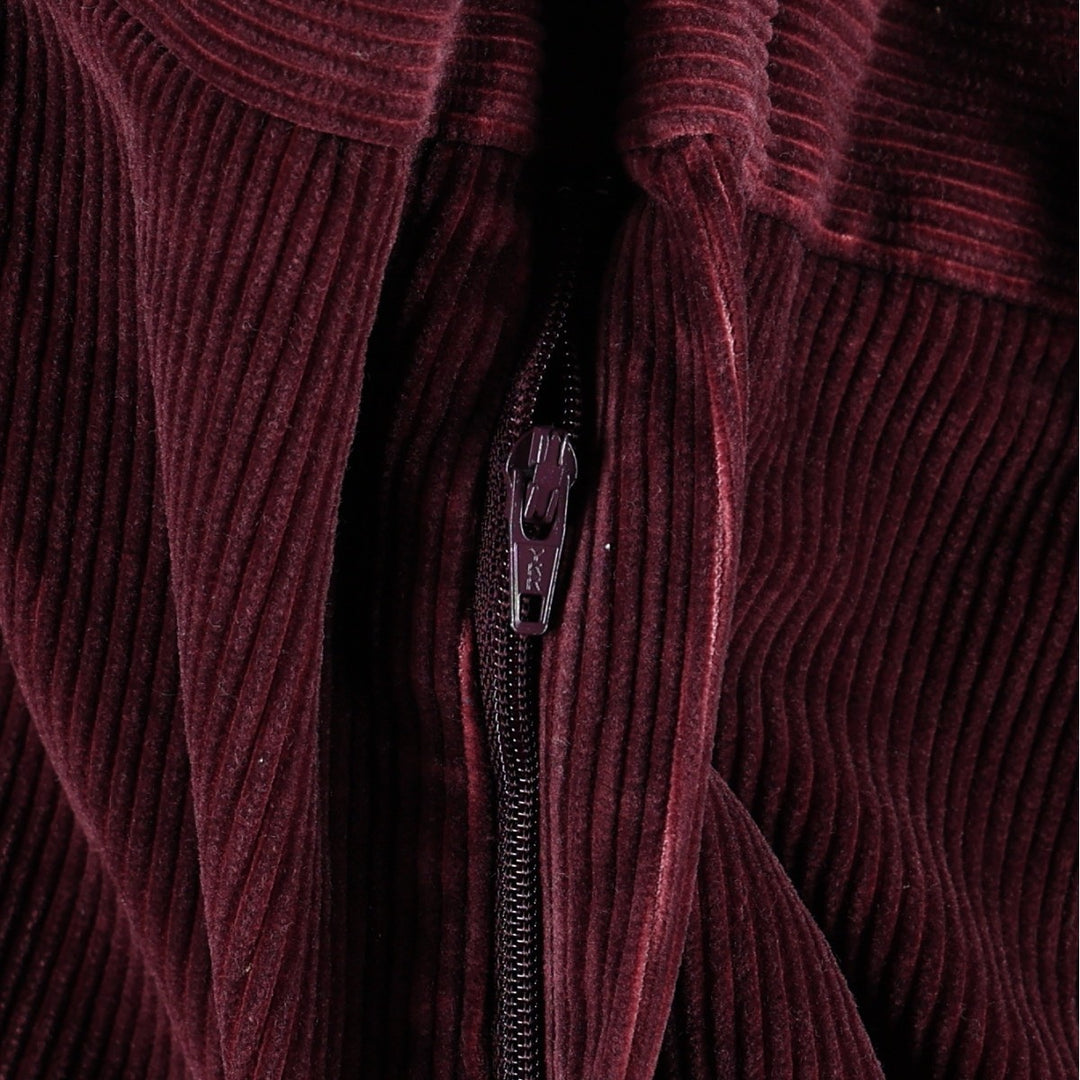 Lands' End corduroy pants with two pleats, men's size W35 (approx.) cotton wine-red Vintage Second Hand