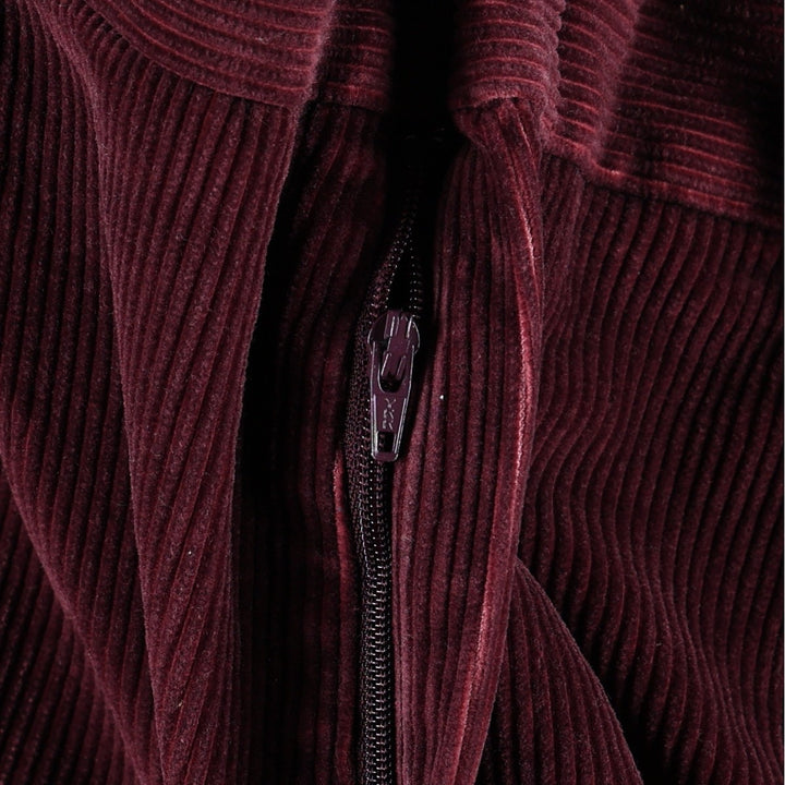 Lands' End corduroy pants with two pleats, men's size W35 (approx.) cotton wine-red Vintage Second Hand