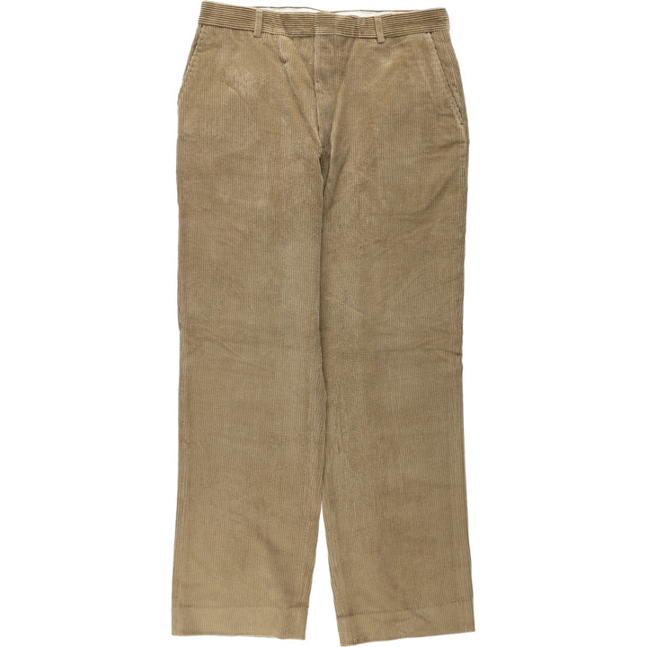 90'S Orvis corduroy pants, made in the USA, men's, size W34, vintage cotton beige type brown Vintage Second Hand