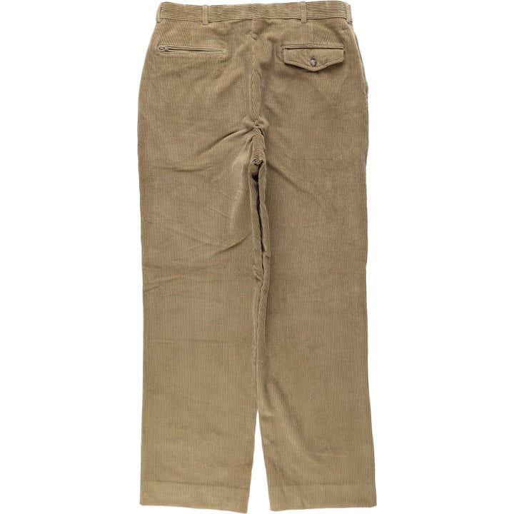 90'S Orvis corduroy pants, made in the USA, men's, size W34, vintage cotton beige type brown Vintage Second Hand