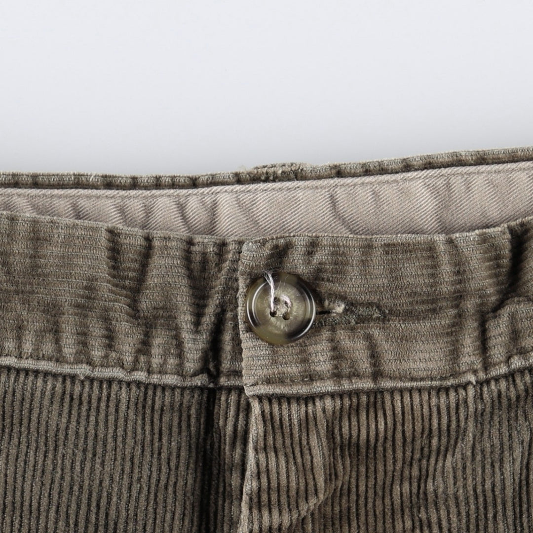 90s-00'S L.L.Bean DOUBLE L NATURAL FIT Corduroy Pants, Men's W36 (approx.), Vintage cotton Khaki type brown Vintage Second Hand