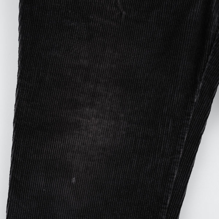 Ralph Lauren Chaps Two-pleat Corduroy Pants Men's Size 34 cotton black type Vintage Second Hand