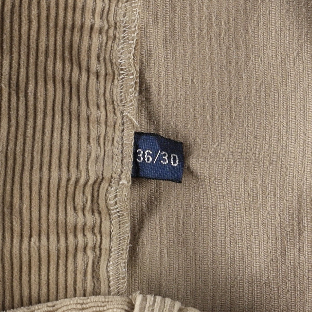 Ralph Lauren Polo Ralph Lauren ANDREW PANT Two-pleat corduroy pants, men's size W35 (approx.) cotton Beige type Vintage Second Hand