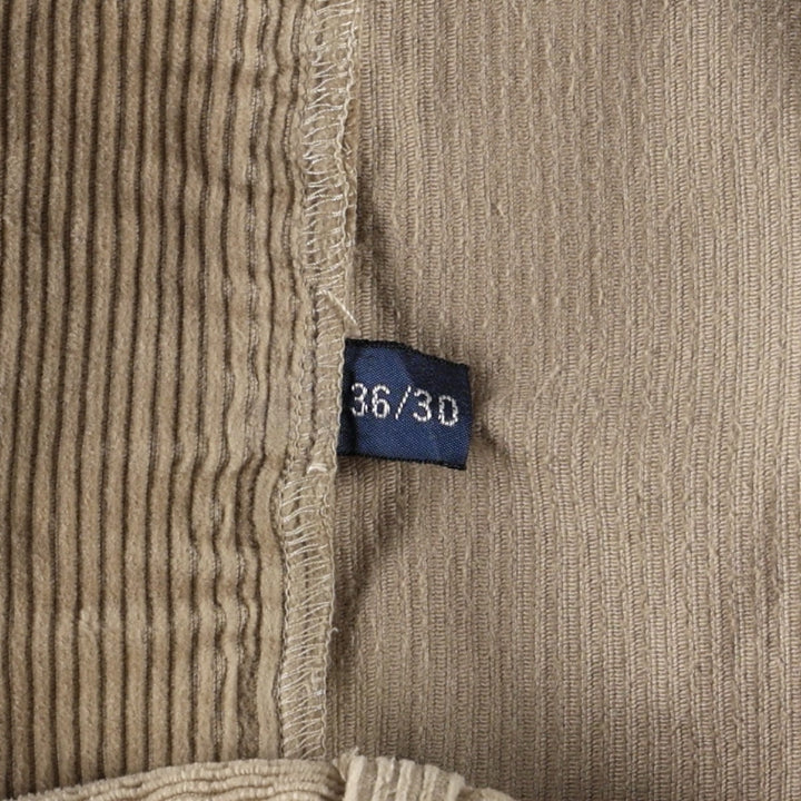 Ralph Lauren Polo Ralph Lauren ANDREW PANT Two-pleat corduroy pants, men's size W35 (approx.) cotton Beige type Vintage Second Hand