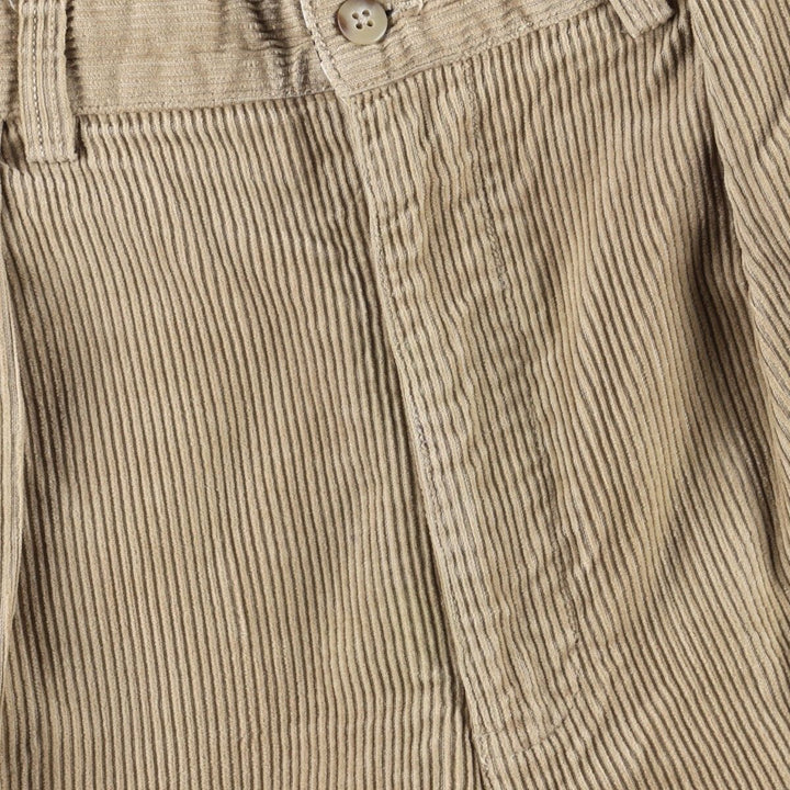 Ralph Lauren Polo Ralph Lauren ANDREW PANT Two-pleat corduroy pants, men's size W35 (approx.) cotton Beige type Vintage Second Hand