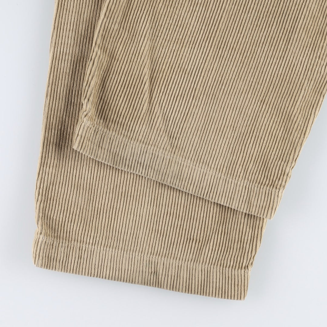 Ralph Lauren Polo Ralph Lauren ANDREW PANT Two-pleat corduroy pants, men's size W35 (approx.) cotton Beige type Vintage Second Hand