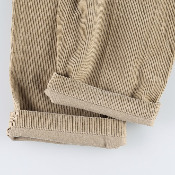 Ralph Lauren Polo Ralph Lauren ANDREW PANT Two-pleat corduroy pants, men's size W35 (approx.) cotton Beige type Vintage Second Hand