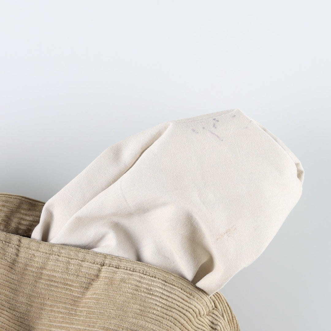 Ralph Lauren Polo Ralph Lauren ANDREW PANT Two-pleat corduroy pants, men's size W35 (approx.) cotton Beige type Vintage Second Hand