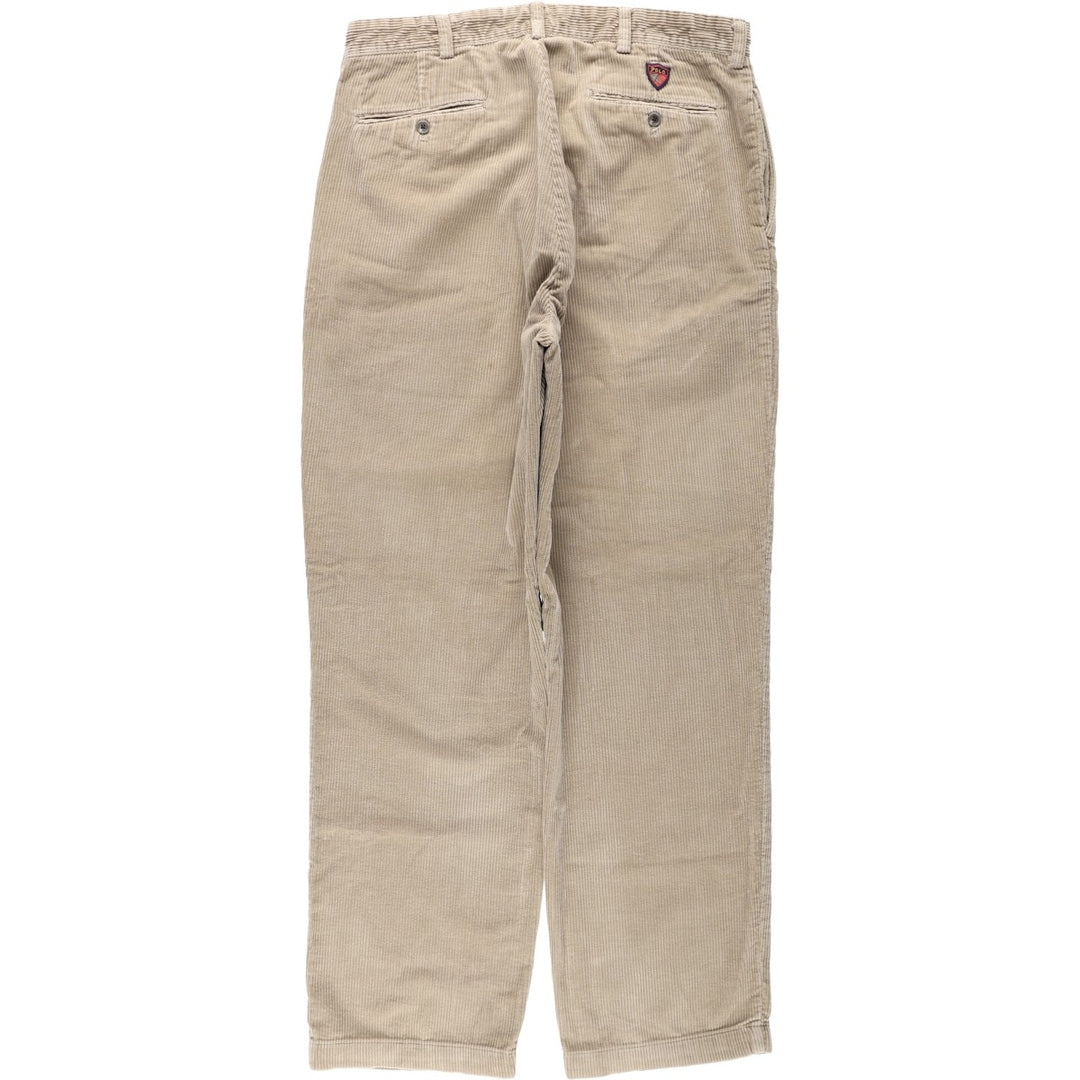 Ralph Lauren POLO GOLF Two-pleat Corduroy Pants, Men's, Size W34 cotton Beige type Vintage Second Hand