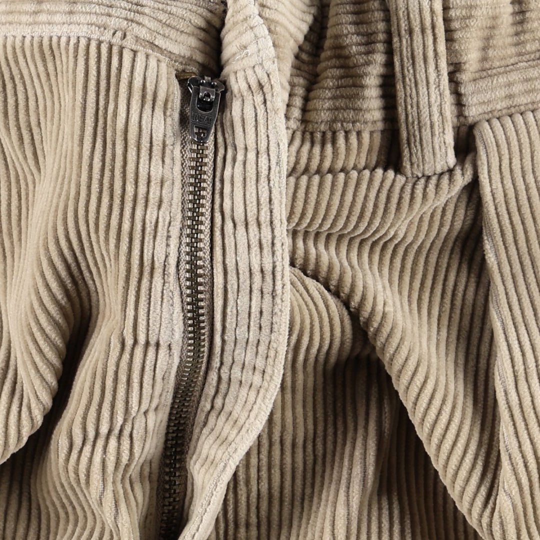 Ralph Lauren POLO GOLF Two-pleat Corduroy Pants, Men's, Size W34 cotton Beige type Vintage Second Hand