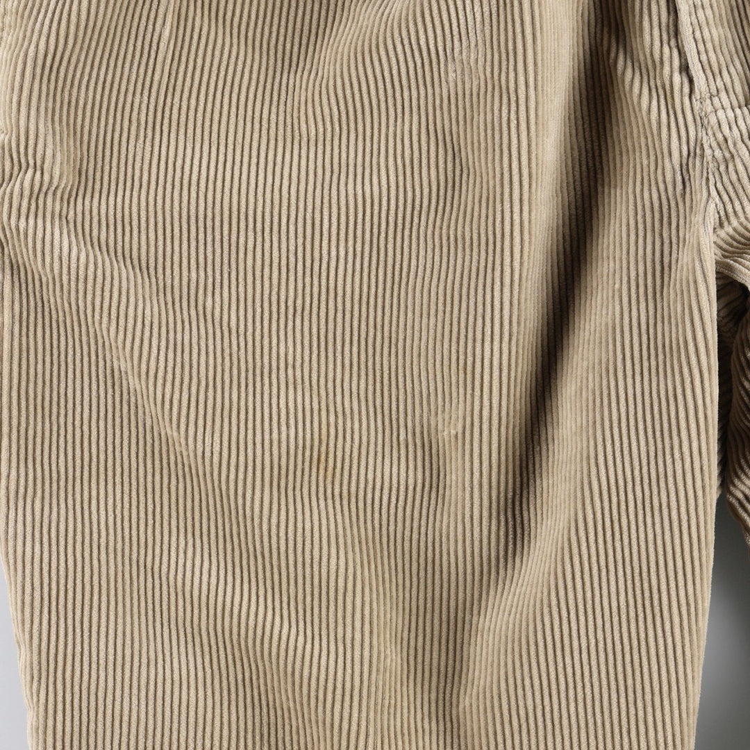 Ralph Lauren POLO GOLF Two-pleat Corduroy Pants, Men's, Size W34 cotton Beige type Vintage Second Hand