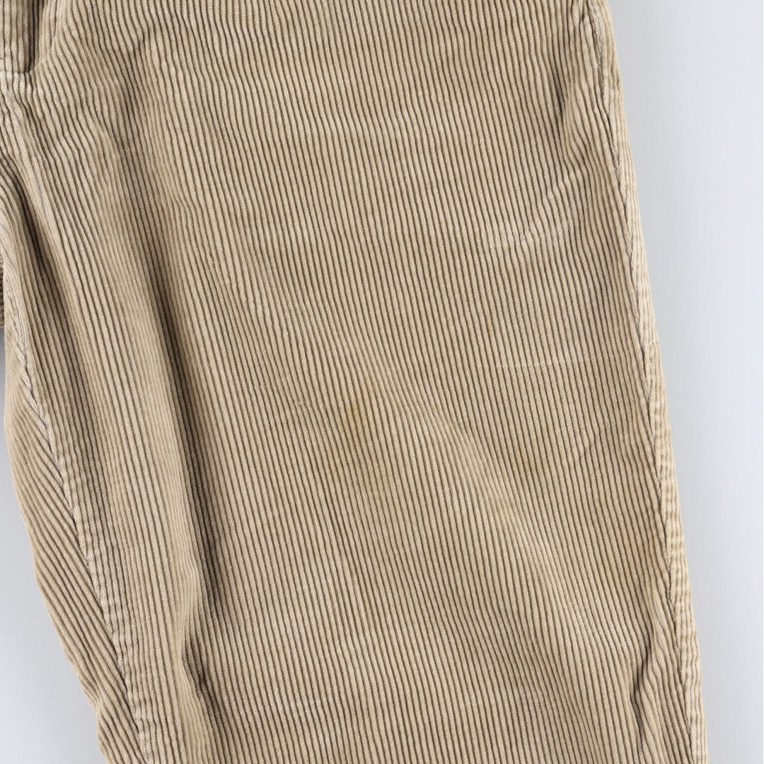 Ralph Lauren POLO GOLF Two-pleat Corduroy Pants, Men's, Size W34 cotton Beige type Vintage Second Hand