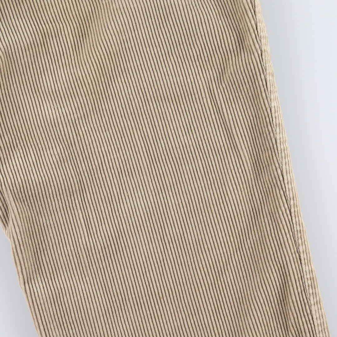 Ralph Lauren POLO GOLF Two-pleat Corduroy Pants, Men's, Size W34 cotton Beige type Vintage Second Hand