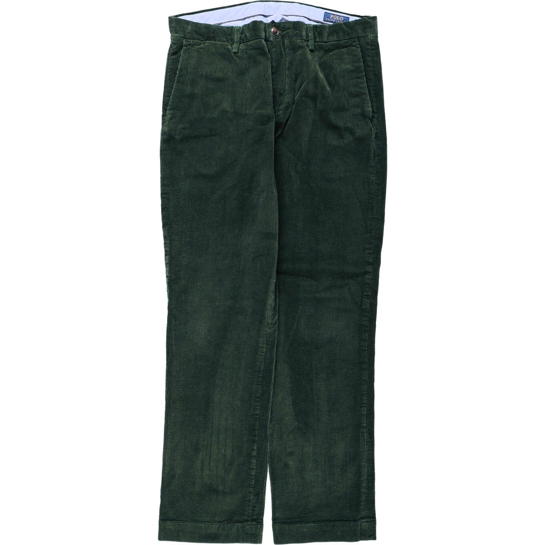 Ralph Lauren POLO RALPH LAUREN STRETCH CLASSIC FIT Corduroy Pants Men's Size 34 cotton Green type dark green Vintage Second Hand