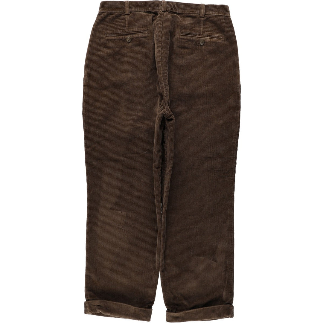 JOS. A. BANK corduroy pants, men's size W35 (approx.), zipper fly. cotton brown type Vintage Second Hand