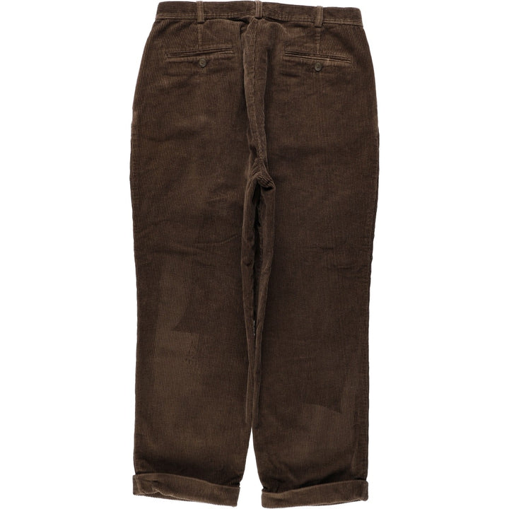 JOS. A. BANK corduroy pants, men's size W35 (approx.), zipper fly. cotton brown type Vintage Second Hand