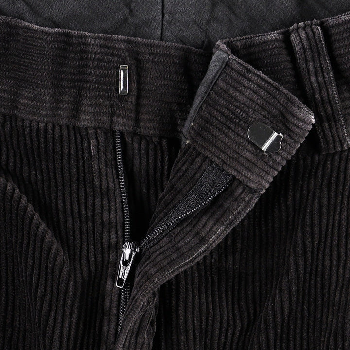 2000'S Banana Republic Smithfield Two-Pleat Corduroy Pants, Men's Size W33 (approx.) cotton Charcoal Vintage Second Hand