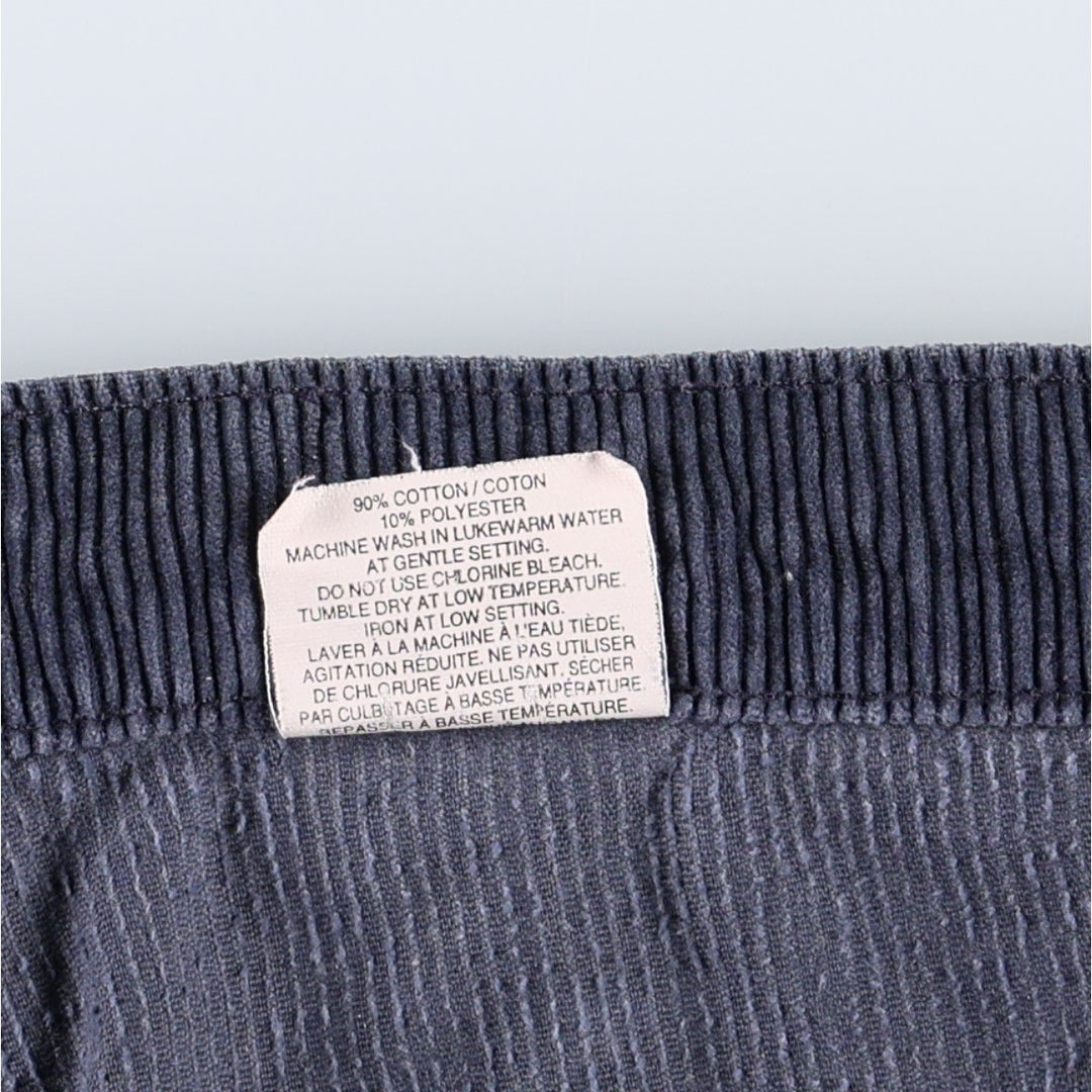Levi's N318 Corduroy Pants, Made in Canada, Men's Size W34 (approx.), Vintage cotton navy blue type Vintage Second Hand