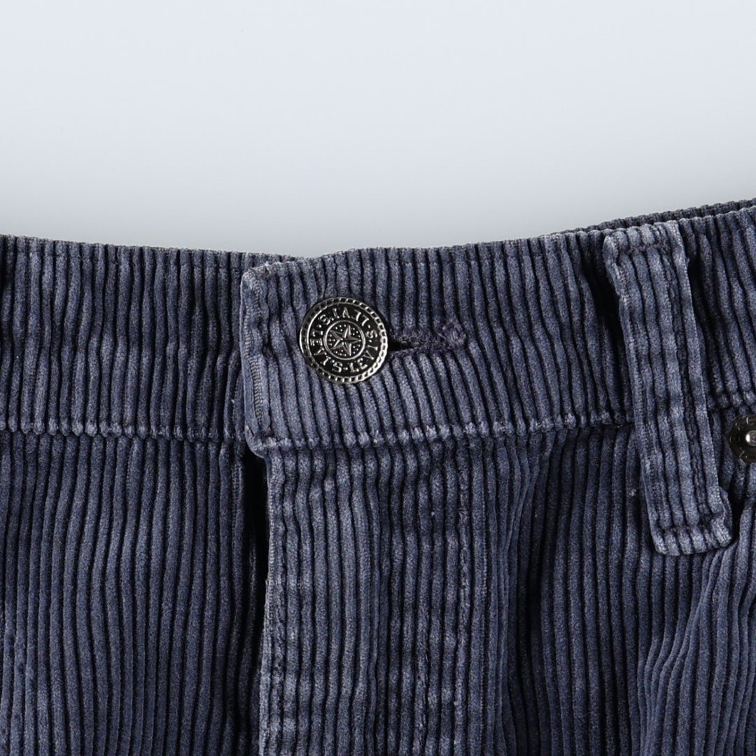 Levi's N318 Corduroy Pants, Made in Canada, Men's Size W34 (approx.), Vintage cotton navy blue type Vintage Second Hand
