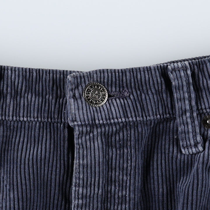 Levi's N318 Corduroy Pants, Made in Canada, Men's Size W34 (approx.), Vintage cotton navy blue type Vintage Second Hand