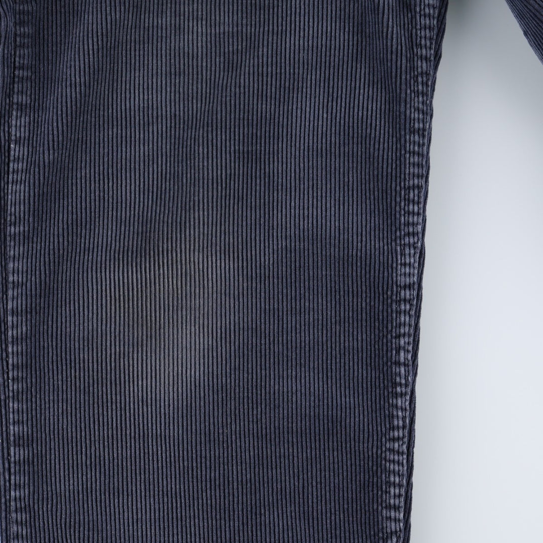 Levi's N318 Corduroy Pants, Made in Canada, Men's Size W34 (approx.), Vintage cotton navy blue type Vintage Second Hand