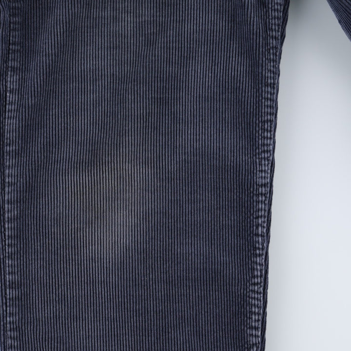 Levi's N318 Corduroy Pants, Made in Canada, Men's Size W34 (approx.), Vintage cotton navy blue type Vintage Second Hand