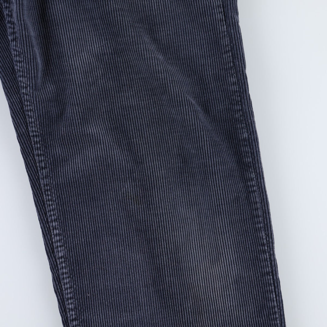 Levi's N318 Corduroy Pants, Made in Canada, Men's Size W34 (approx.), Vintage cotton navy blue type Vintage Second Hand