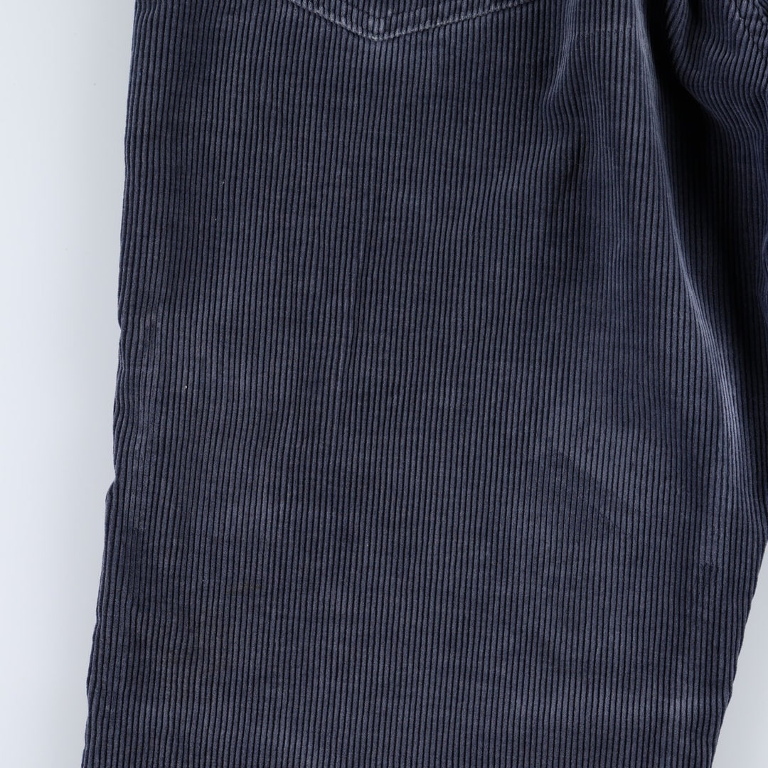 Levi's N318 Corduroy Pants, Made in Canada, Men's Size W34 (approx.), Vintage cotton navy blue type Vintage Second Hand