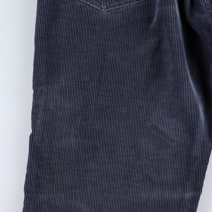 Levi's N318 Corduroy Pants, Made in Canada, Men's Size W34 (approx.), Vintage cotton navy blue type Vintage Second Hand