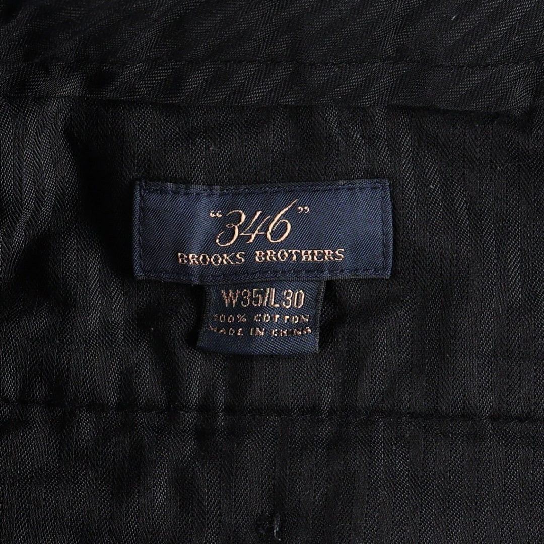 Brooks Brothers 346 Corduroy Pants, Men's W35 (approx.) cotton navy blue type Vintage Second Hand