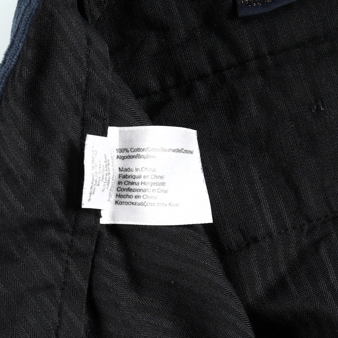 Brooks Brothers 346 Corduroy Pants, Men's W35 (approx.) cotton navy blue type Vintage Second Hand
