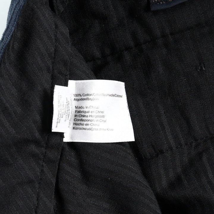Brooks Brothers 346 Corduroy Pants, Men's W35 (approx.) cotton navy blue type Vintage Second Hand