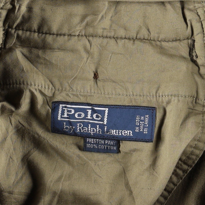 Ralph Lauren POLO by Ralph Lauren PRESTON PANT Corduroy Pants Men's W38 (approx.) cotton Khaki type sage green Vintage Second Hand