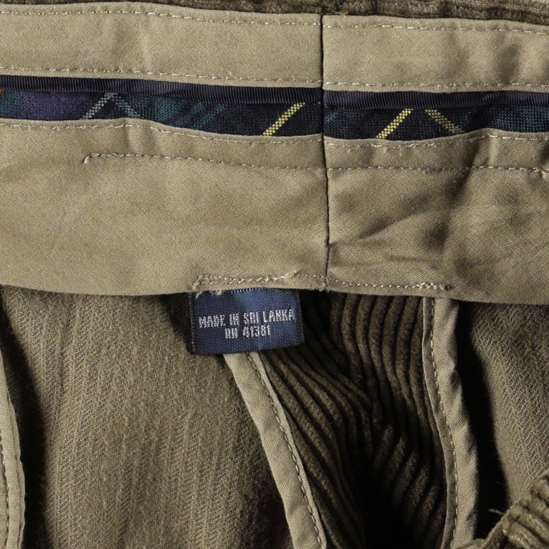 Ralph Lauren POLO by Ralph Lauren PRESTON PANT Corduroy Pants Men's W38 (approx.) cotton Khaki type sage green Vintage Second Hand