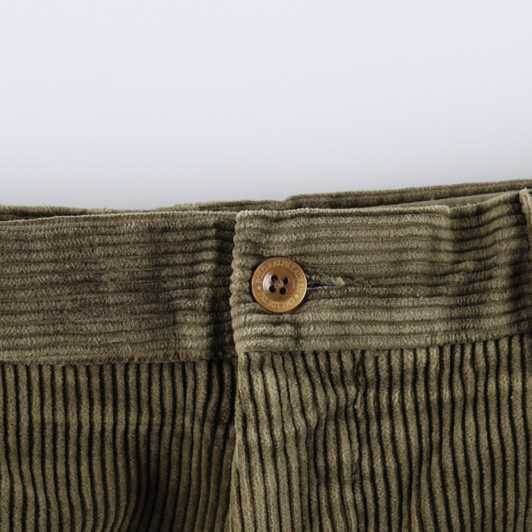 Ralph Lauren POLO by Ralph Lauren PRESTON PANT Corduroy Pants Men's W38 (approx.) cotton Khaki type sage green Vintage Second Hand