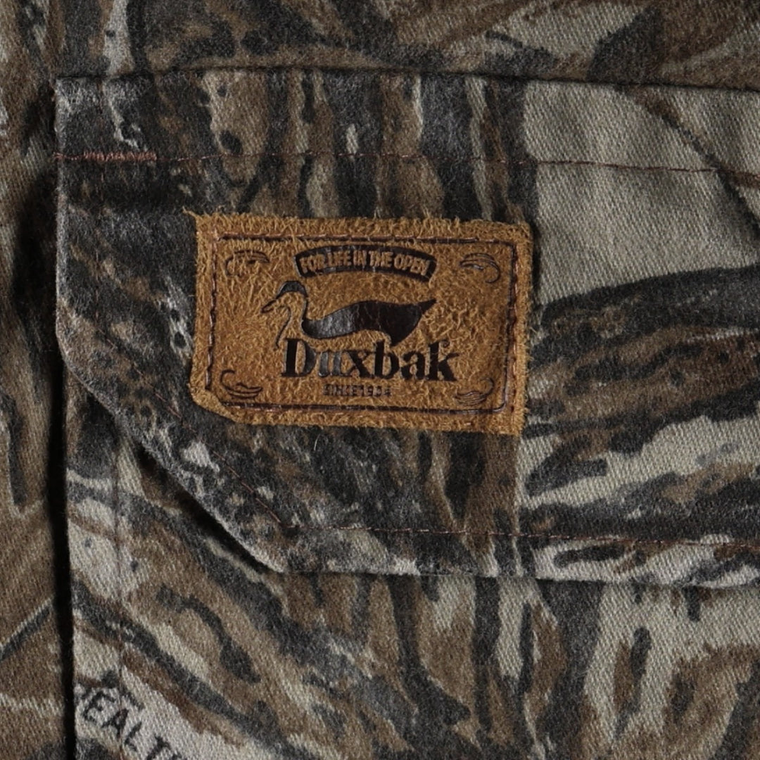 90'S Vintage Duxbak Realtree Camo Padded Parka Puffer Jacket, Men's Size XL unclear Khaki type sage green Vintage Second Hand