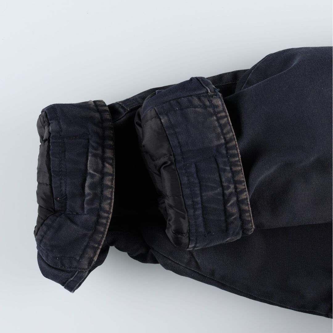 St. John's Bay Padded Parka Puffer Jacket, Men's Size L (approx.) cotton navy blue type Vintage Second Hand