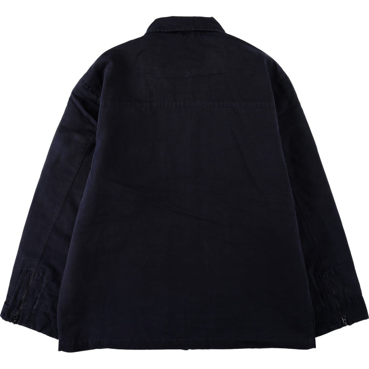 Ralph Lauren CHAPS padded puffer jacket, men's size L cotton navy blue type Vintage Second Hand