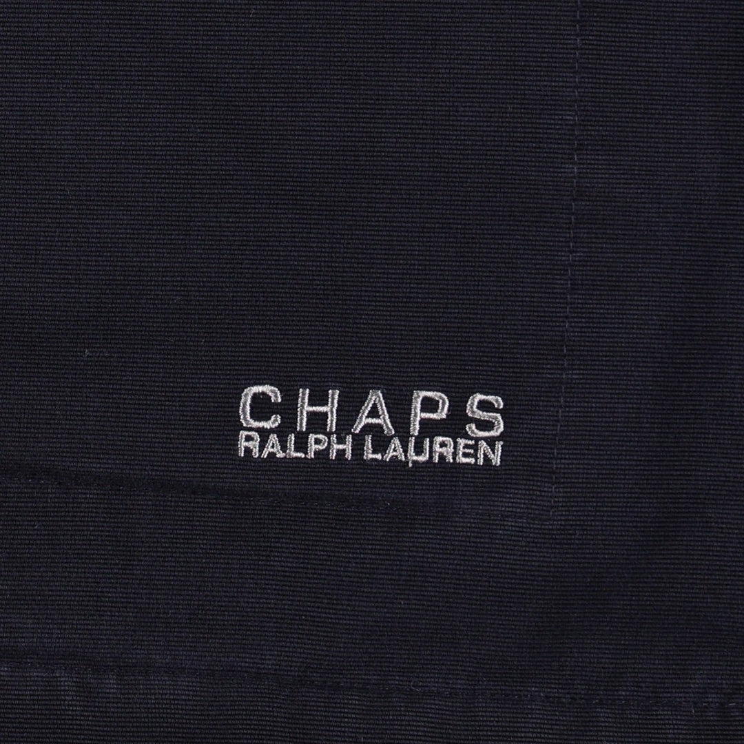 Ralph Lauren CHAPS padded puffer jacket, men's size L cotton navy blue type Vintage Second Hand