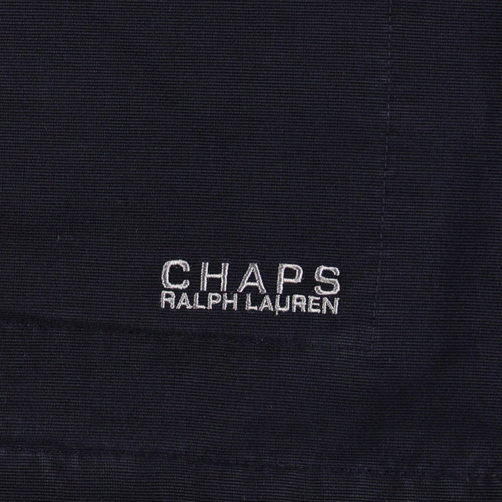 Ralph Lauren CHAPS padded puffer jacket, men's size L cotton navy blue type Vintage Second Hand