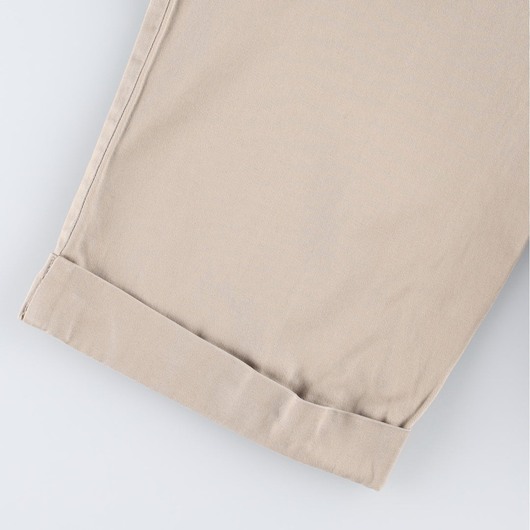 Ralph Lauren POLO by Ralph Lauren HAMMOND PANT, two-pleat chino pants, men's w36 equivalent cotton Beige type Vintage Second Hand