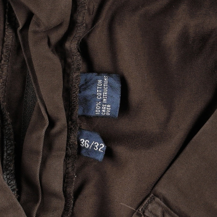 Ralph Lauren Polo Ralph Lauren HAMMOND PANT Two-pleat Chino Pants Men's W36 (approx.) cotton dark chocolate Vintage Second Hand