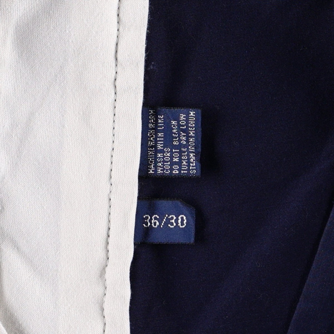 Ralph Lauren POLO by Ralph Lauren CLASSIC GOLF PANT Two-pleat Chino Pants Men's W36 (approx.) cotton navy blue type Vintage Second Hand