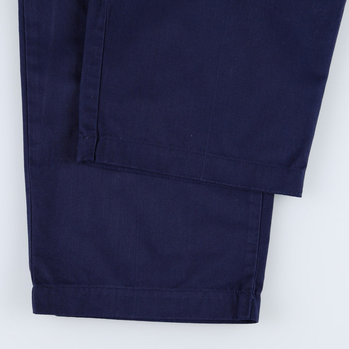 Ralph Lauren POLO by Ralph Lauren CLASSIC GOLF PANT Two-pleat Chino Pants Men's W36 (approx.) cotton navy blue type Vintage Second Hand