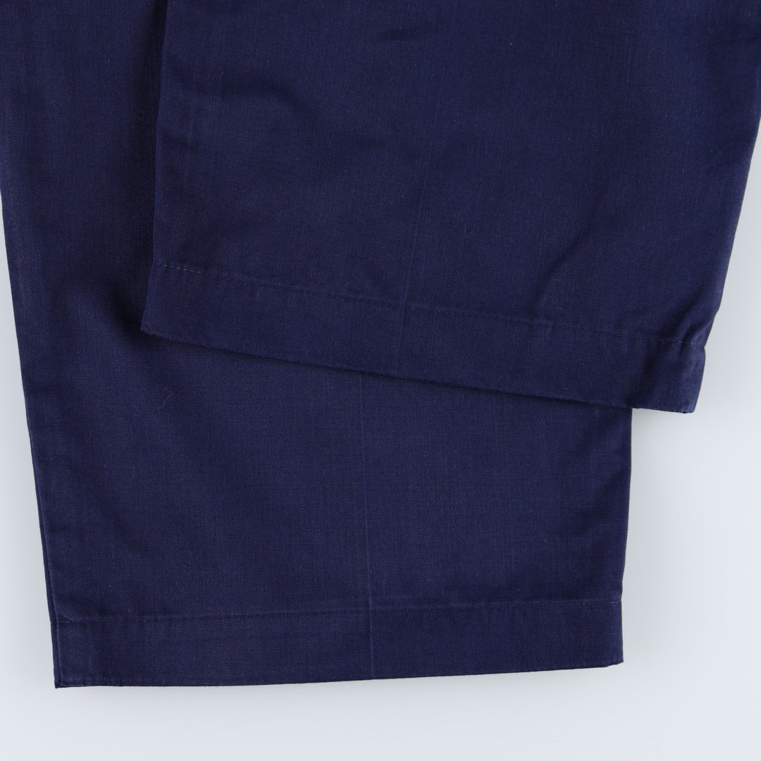 Ralph Lauren POLO by Ralph Lauren CLASSIC GOLF PANT Two-pleat Chino Pants Men's W36 (approx.) cotton navy blue type Vintage Second Hand