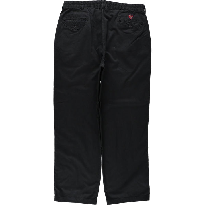Ralph Lauren POLO by Ralph Lauren CLASSIC GOLF PANT Two-pleat Chino Pants Men's W35 equivalent cotton black type Vintage Second Hand