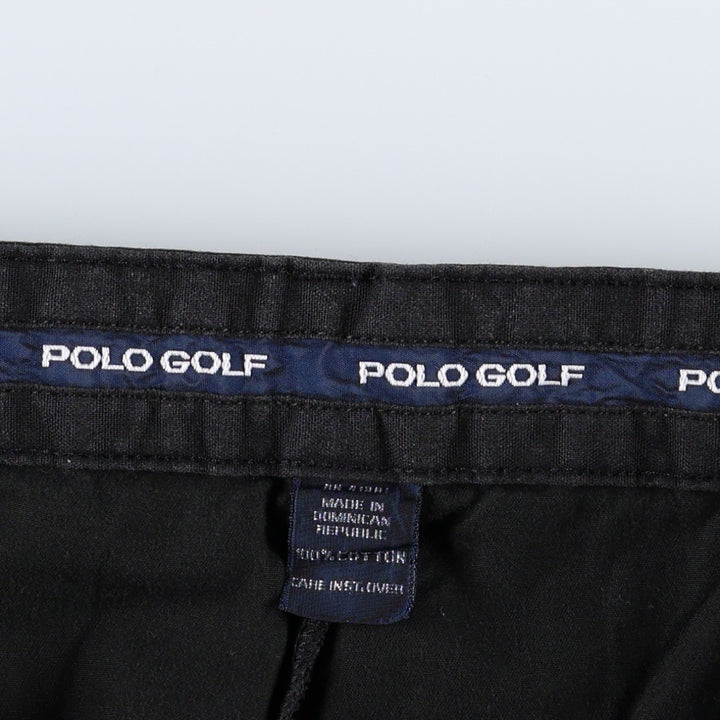 Ralph Lauren POLO by Ralph Lauren CLASSIC GOLF PANT Two-pleat Chino Pants Men's W35 equivalent cotton black type Vintage Second Hand