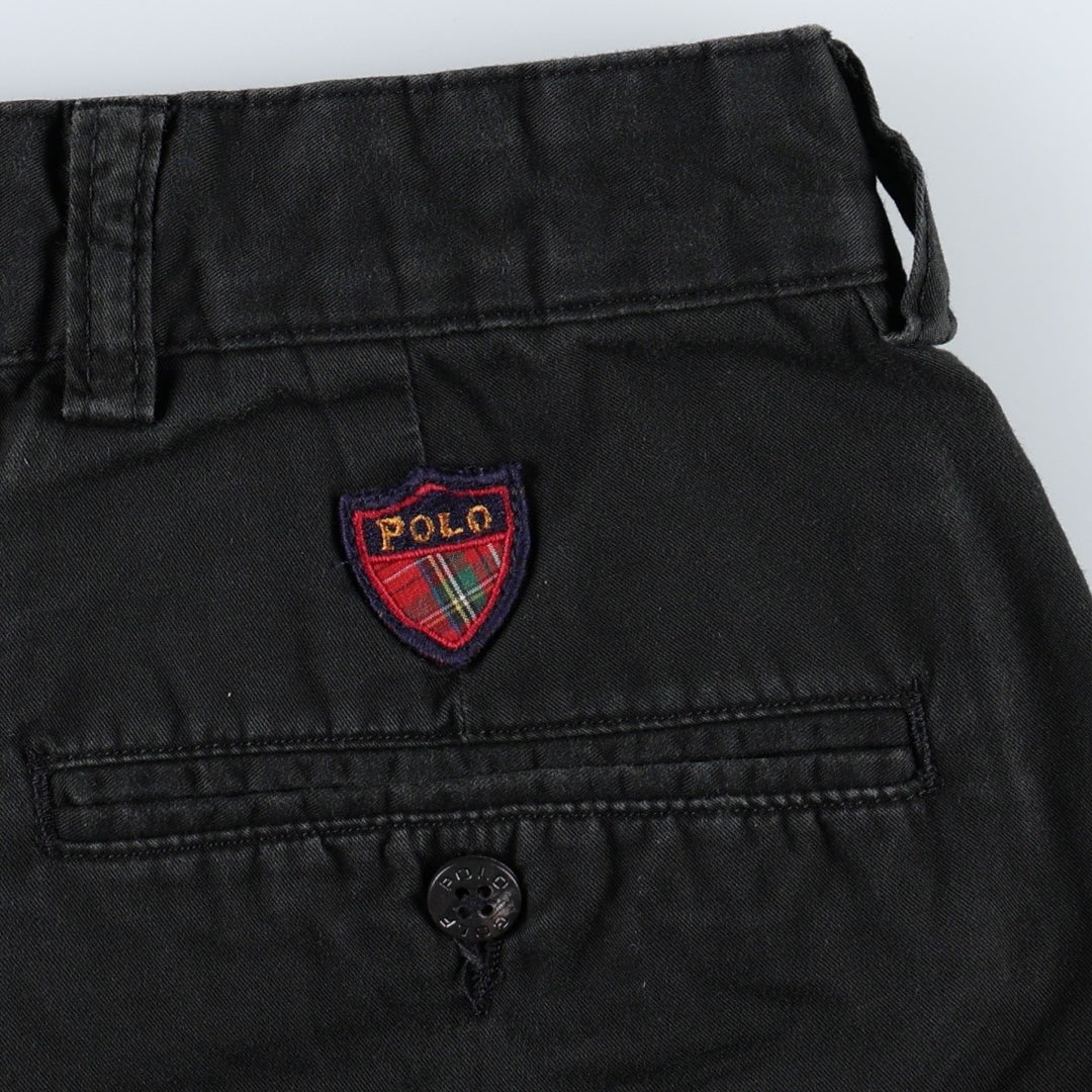 Ralph Lauren POLO by Ralph Lauren CLASSIC GOLF PANT Two-pleat Chino Pants Men's W35 equivalent cotton black type Vintage Second Hand