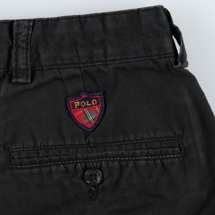 Ralph Lauren POLO by Ralph Lauren CLASSIC GOLF PANT Two-pleat Chino Pants Men's W35 equivalent cotton black type Vintage Second Hand