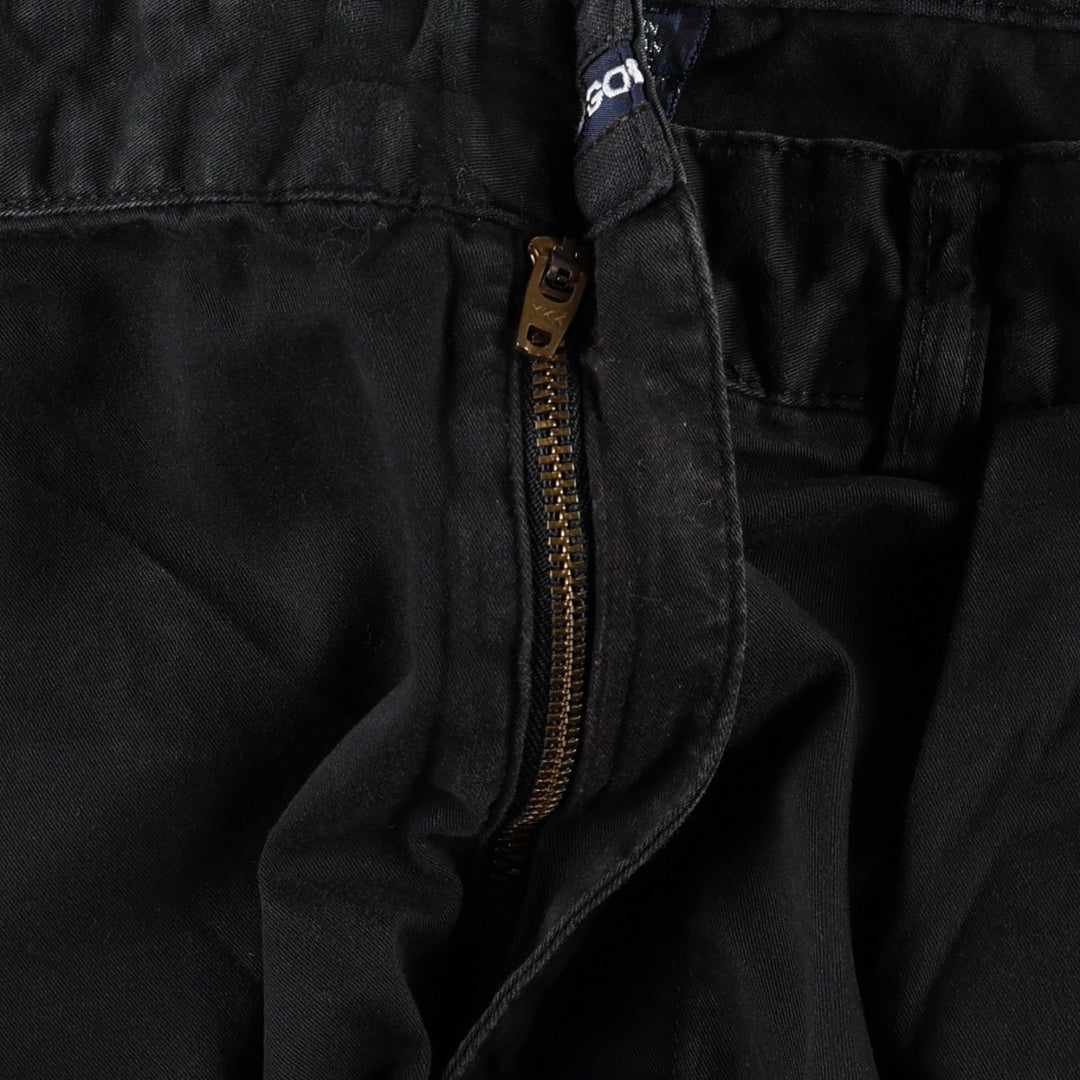 Ralph Lauren POLO by Ralph Lauren CLASSIC GOLF PANT Two-pleat Chino Pants Men's W35 equivalent cotton black type Vintage Second Hand